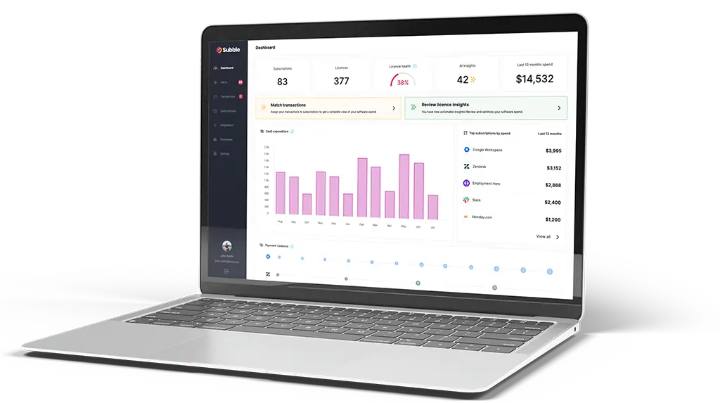 Subble dashboard